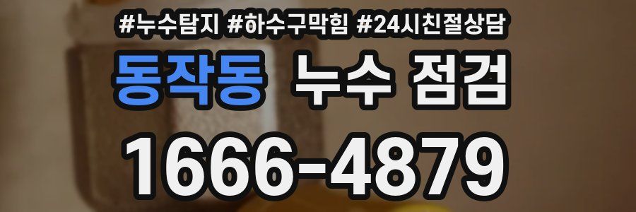 동작동 누수 점검