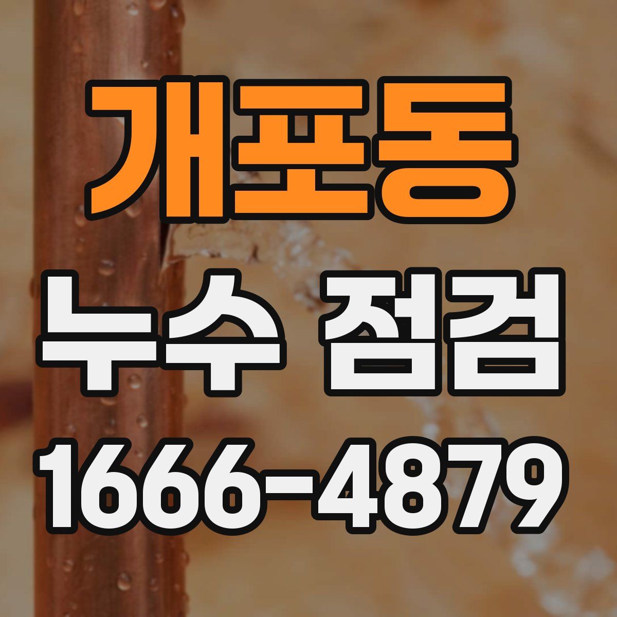 개포동 누수 점검