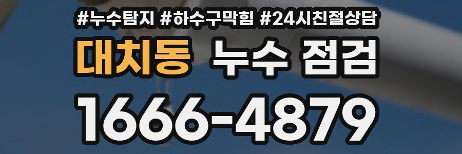 대치동 누수 점검