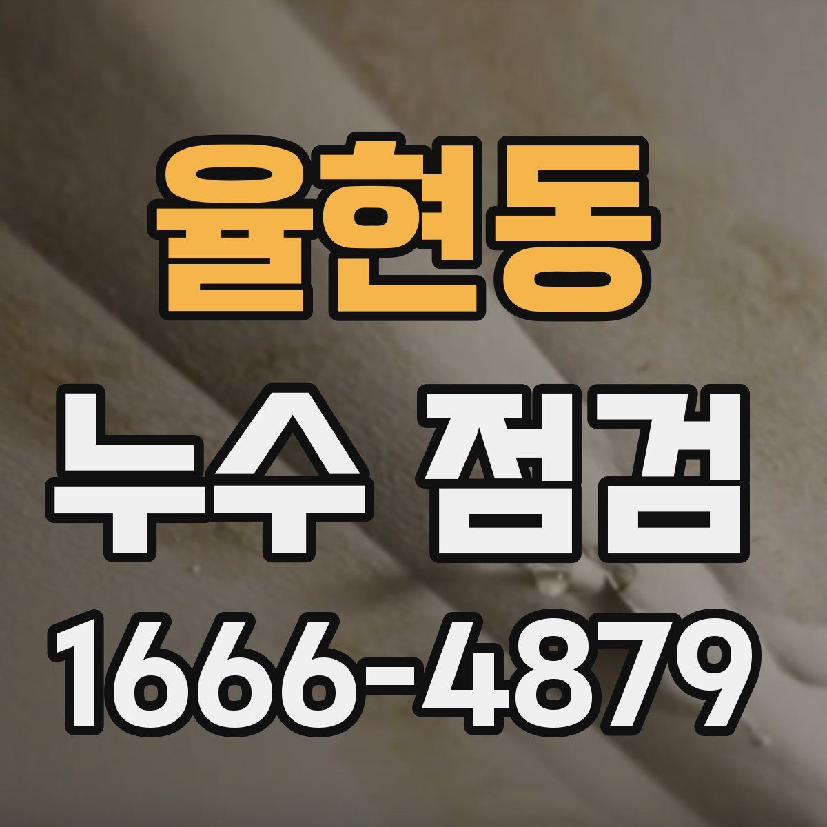율현동 누수 점검