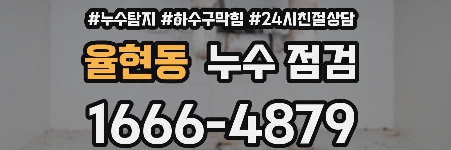 율현동 누수 점검