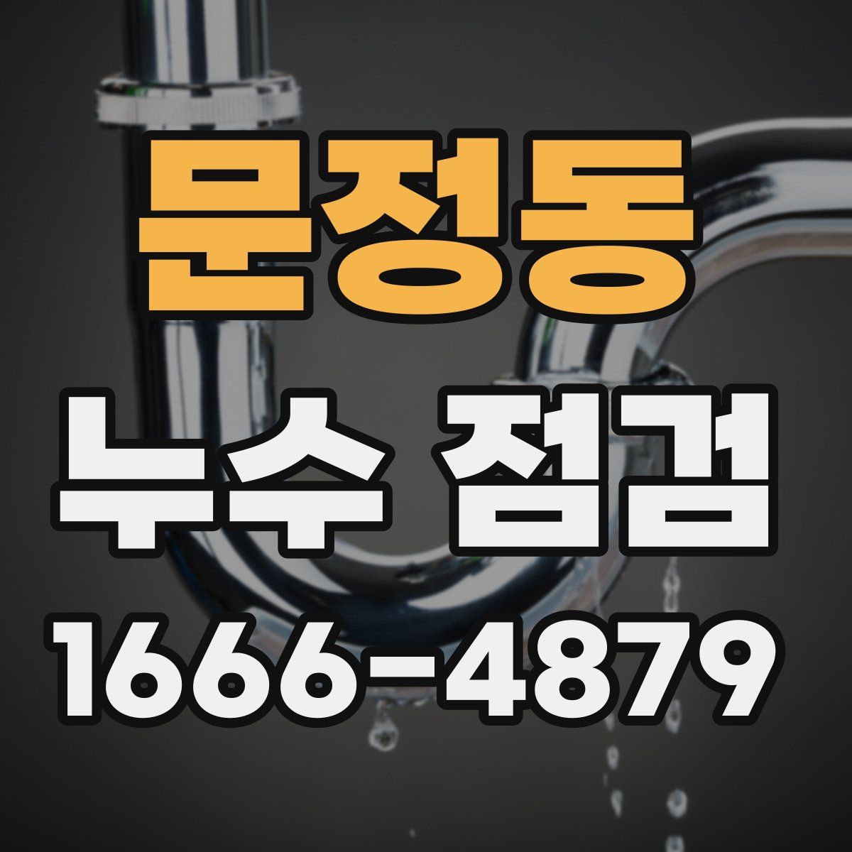문정동 누수 점검