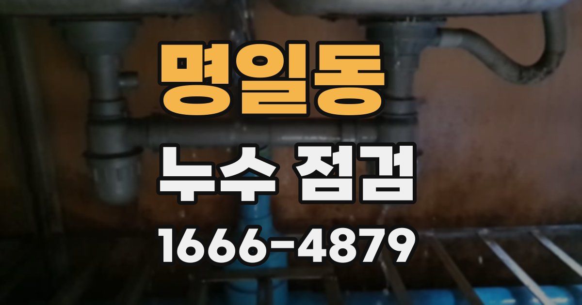 명일동 누수 점검