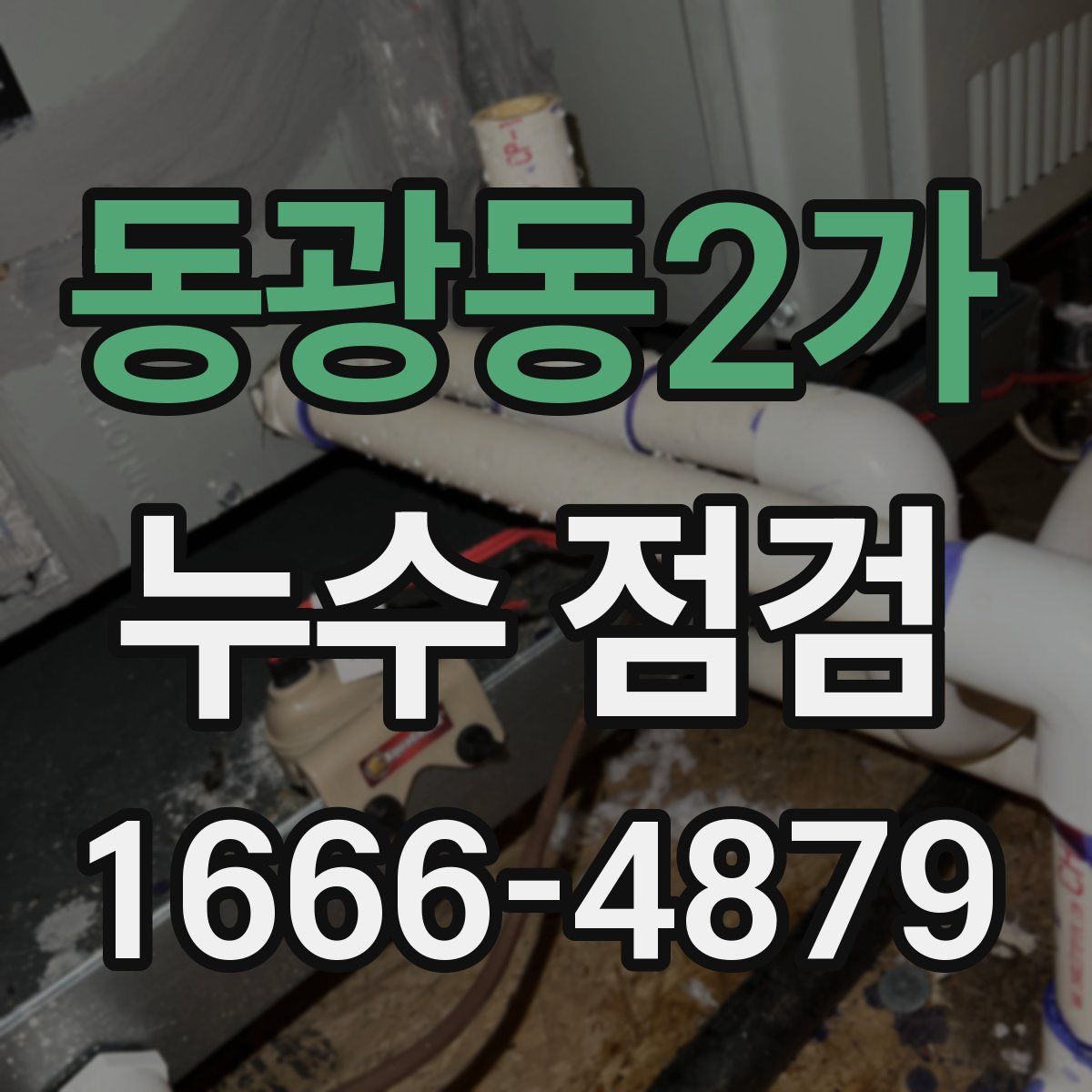 동광동2가 누수 점검