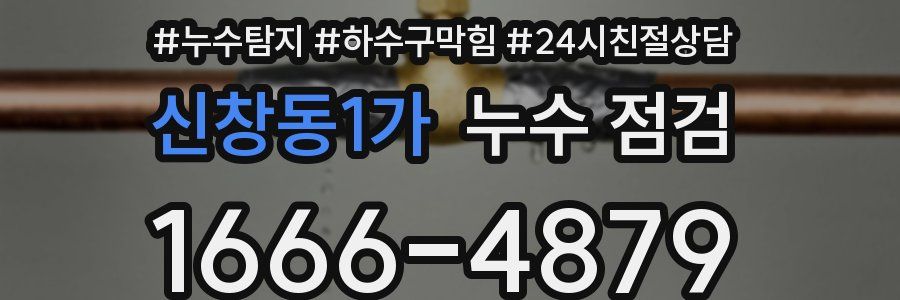 신창동1가 누수 점검