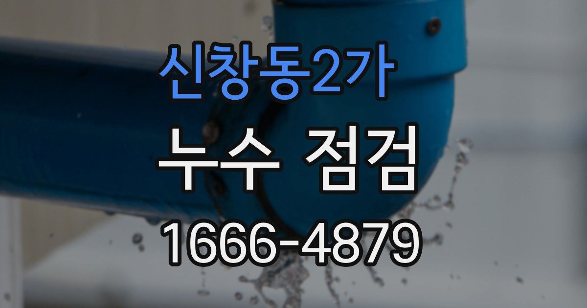 신창동2가 누수 점검