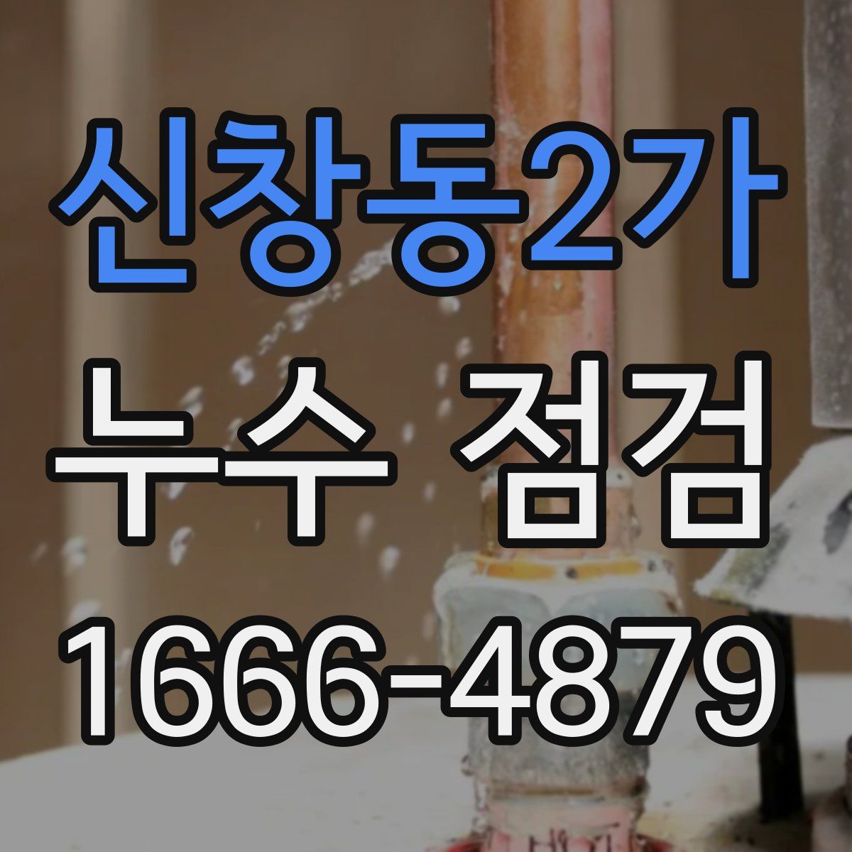 신창동2가 누수 점검