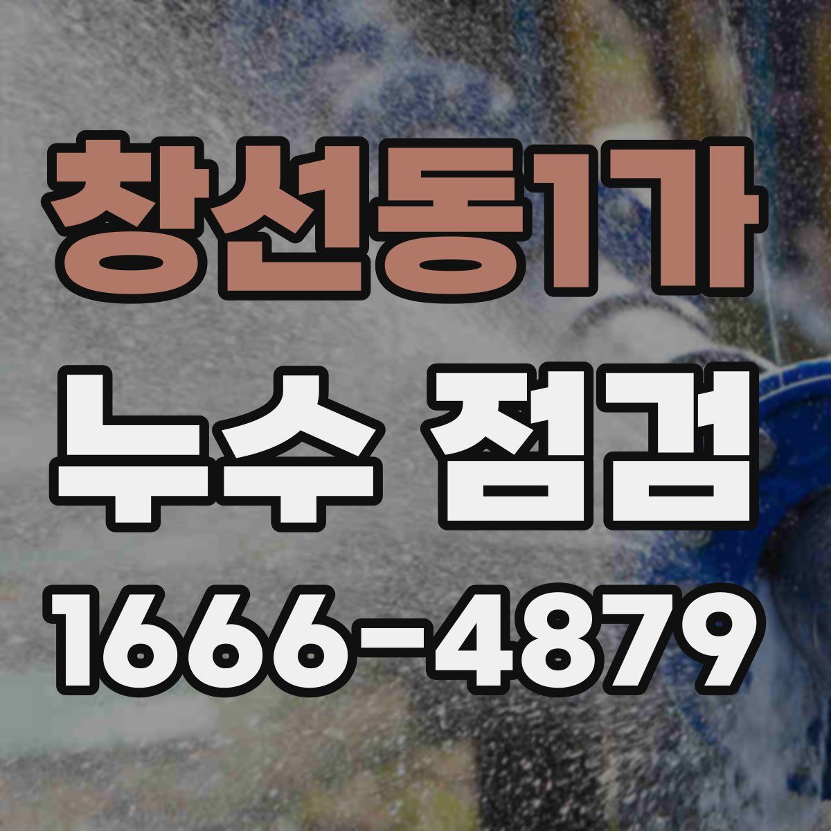 창선동1가 누수 점검