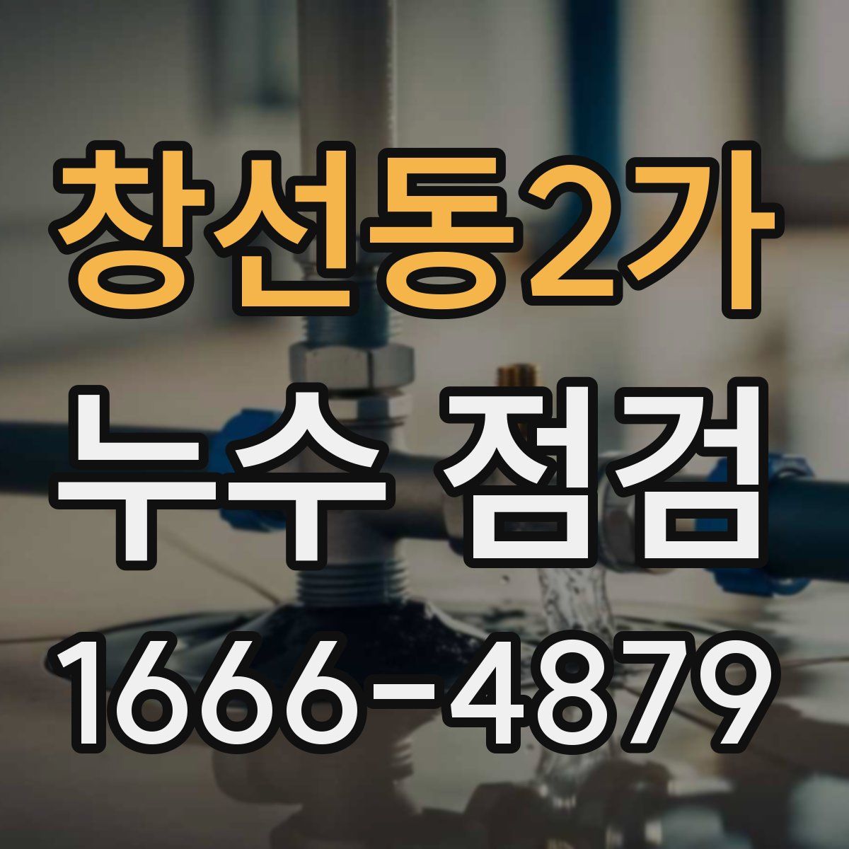 창선동2가 누수 점검