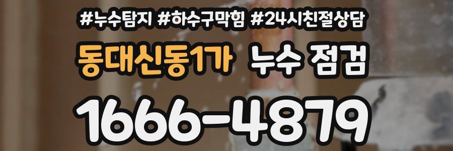 동대신동1가 누수 점검