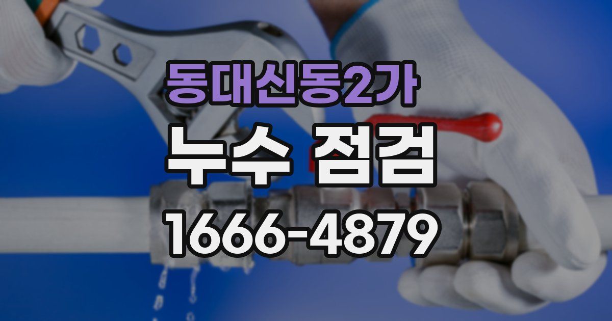 동대신동2가 누수 점검
