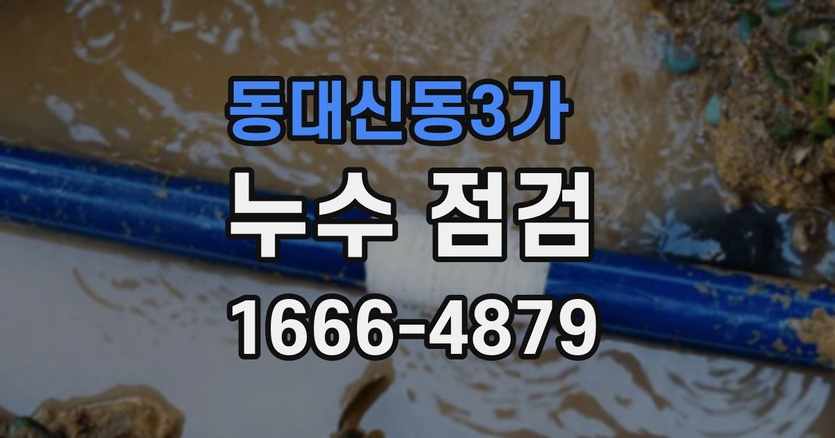 동대신동3가 누수 점검