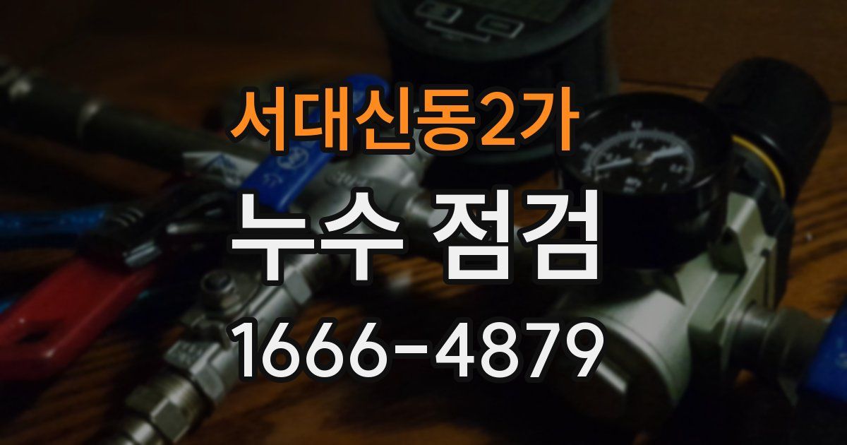 서대신동2가 누수 점검