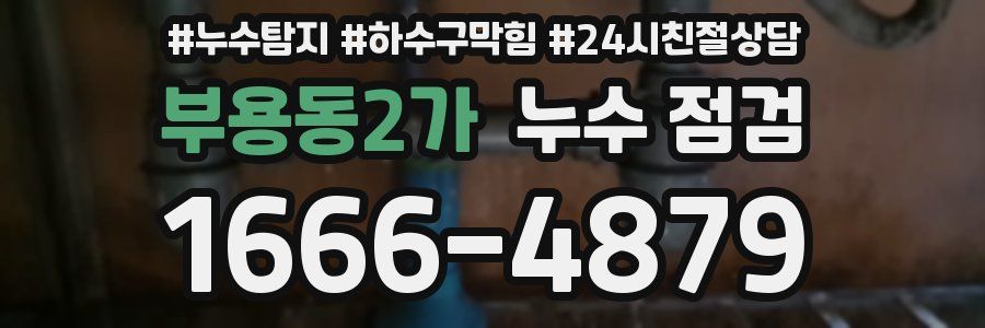 부용동2가 누수 점검