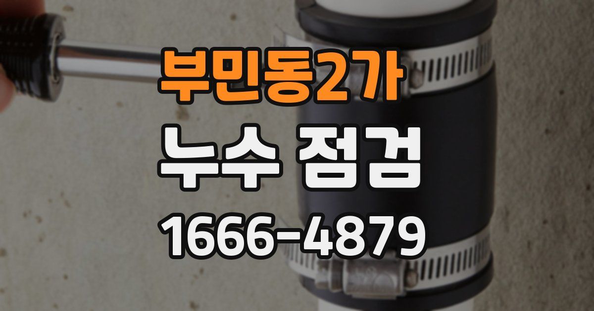 부민동2가 누수 점검