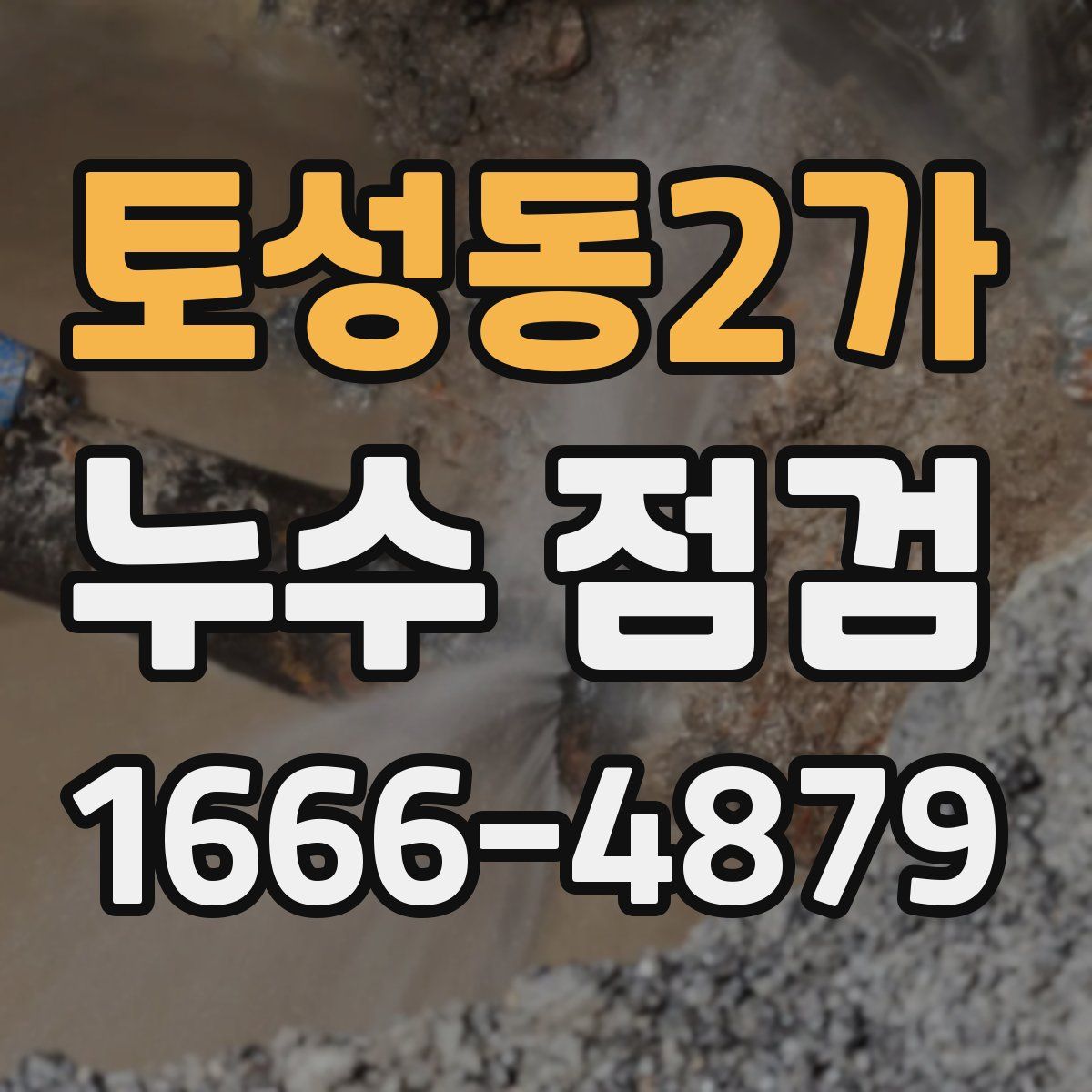 토성동2가 누수 점검