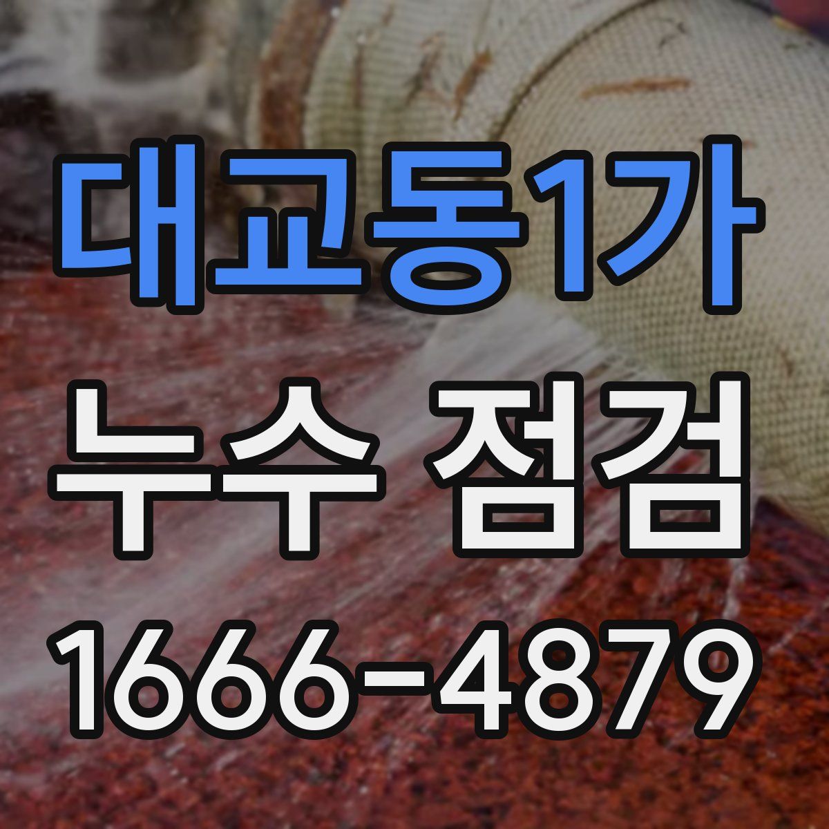 대교동1가 누수 점검
