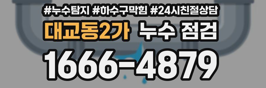 대교동2가 누수 점검