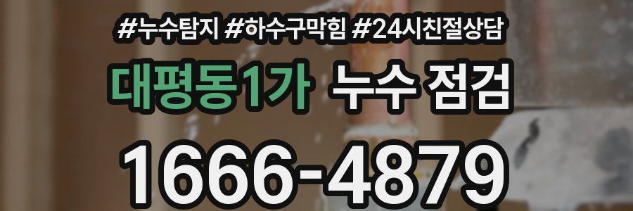 대평동1가 누수 점검