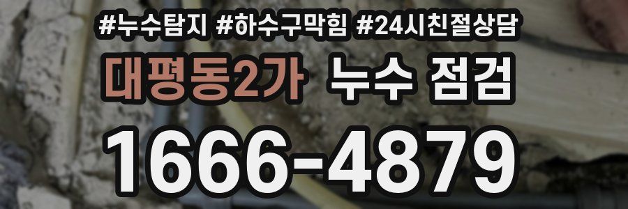 대평동2가 누수 점검