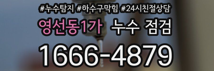 영선동1가 누수 점검