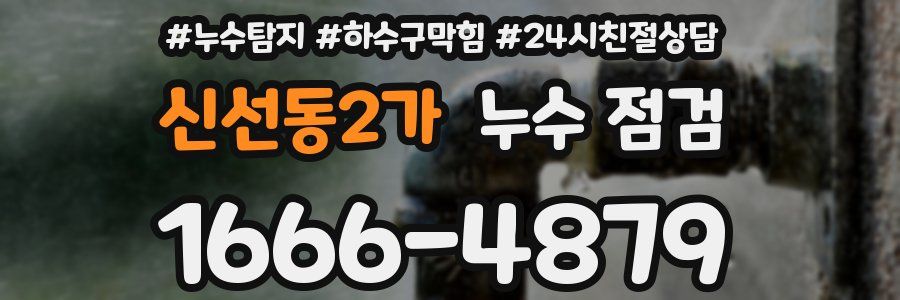 신선동2가 누수 점검