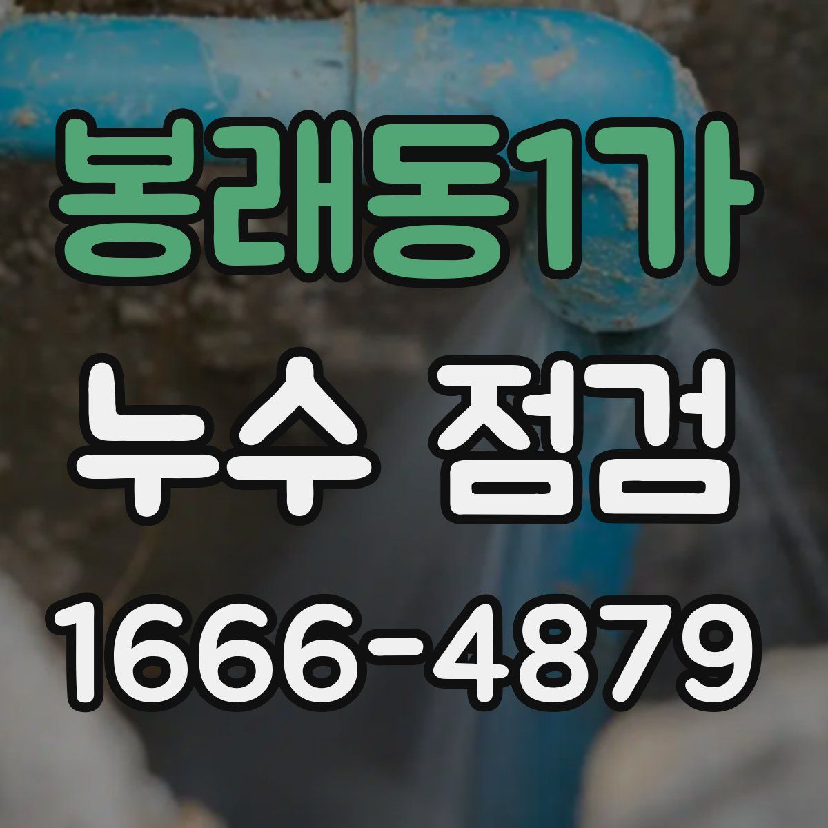 봉래동1가 누수 점검