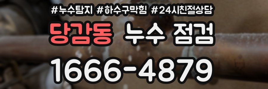 당감동 누수 점검