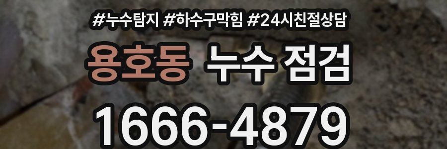 용호동 누수 점검