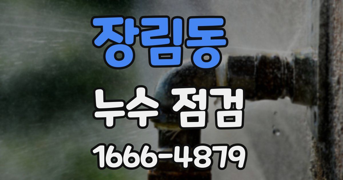 장림동 누수 점검