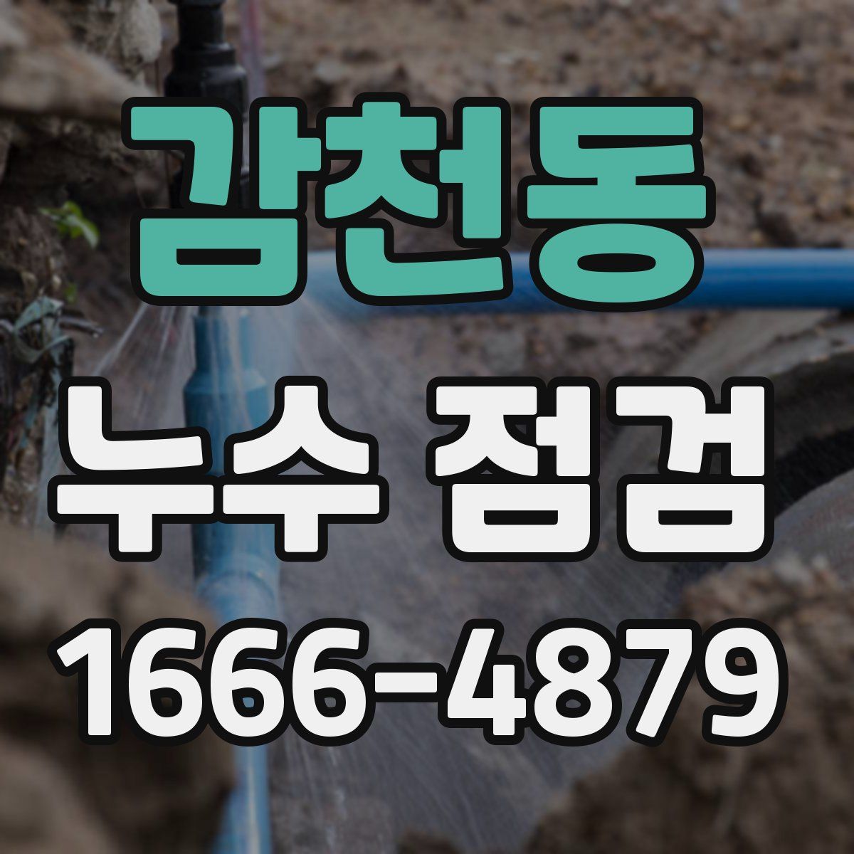 감천동 누수 점검