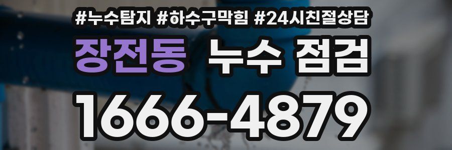 장전동 누수 점검