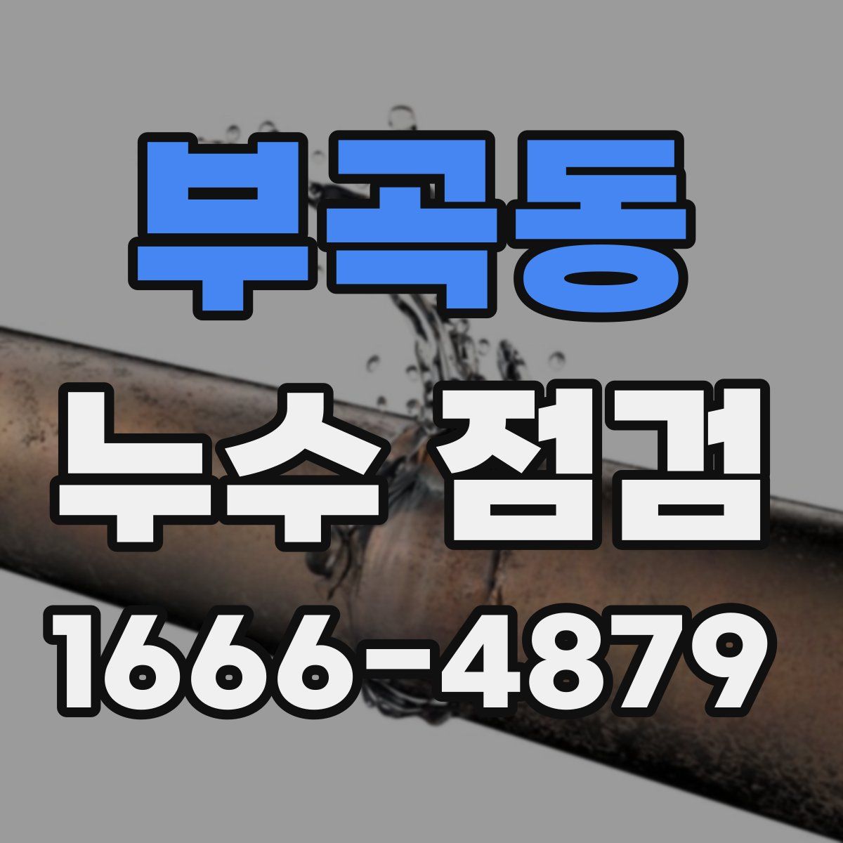 부곡동 누수 점검