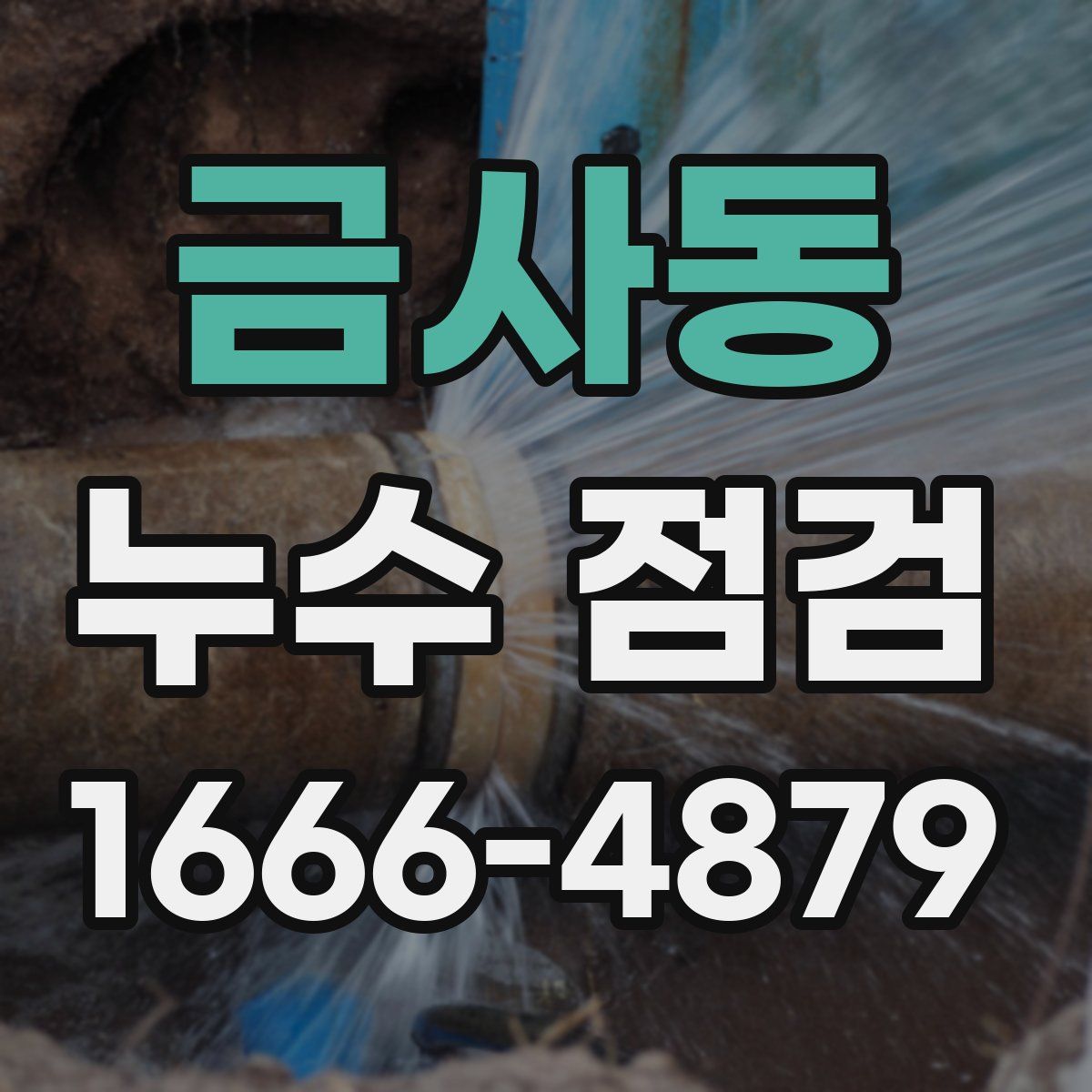 금사동 누수 점검