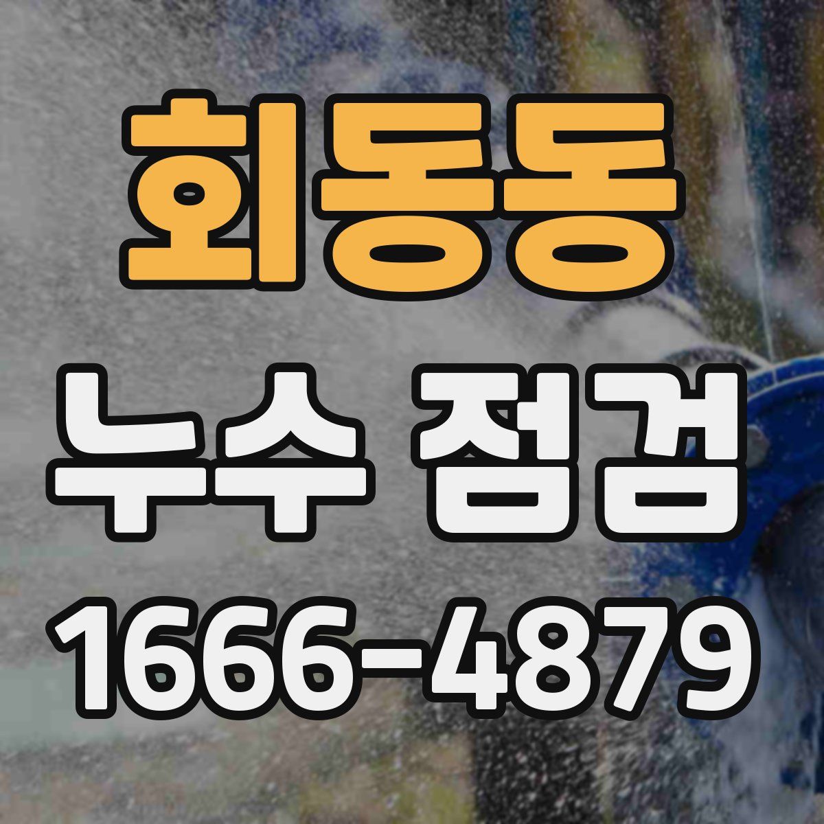 회동동 누수 점검