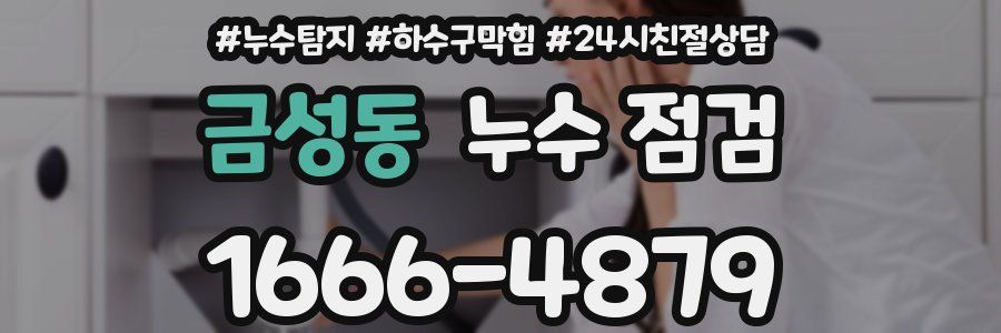 금성동 누수 점검