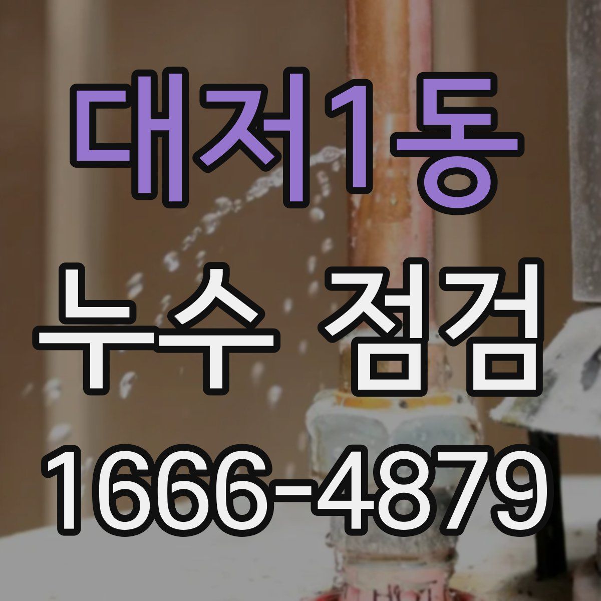 대저1동 누수 점검