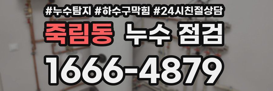 죽림동 누수 점검