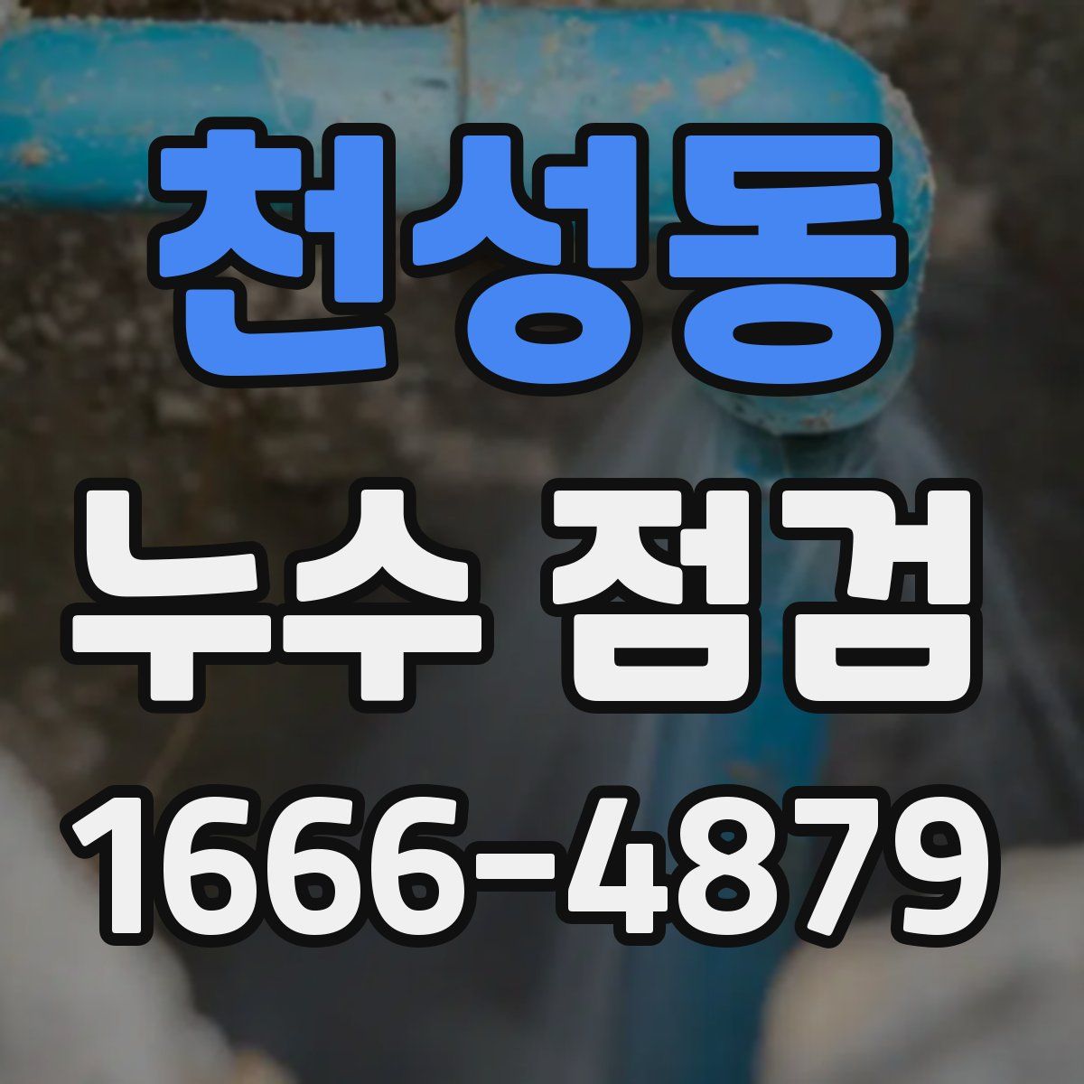 천성동 누수 점검