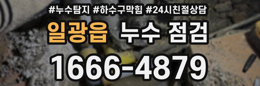 일광읍 누수 점검