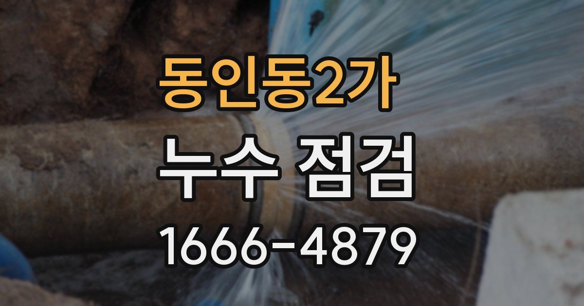 동인동2가 누수 점검