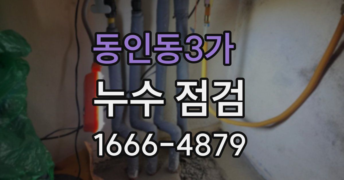 동인동3가 누수 점검