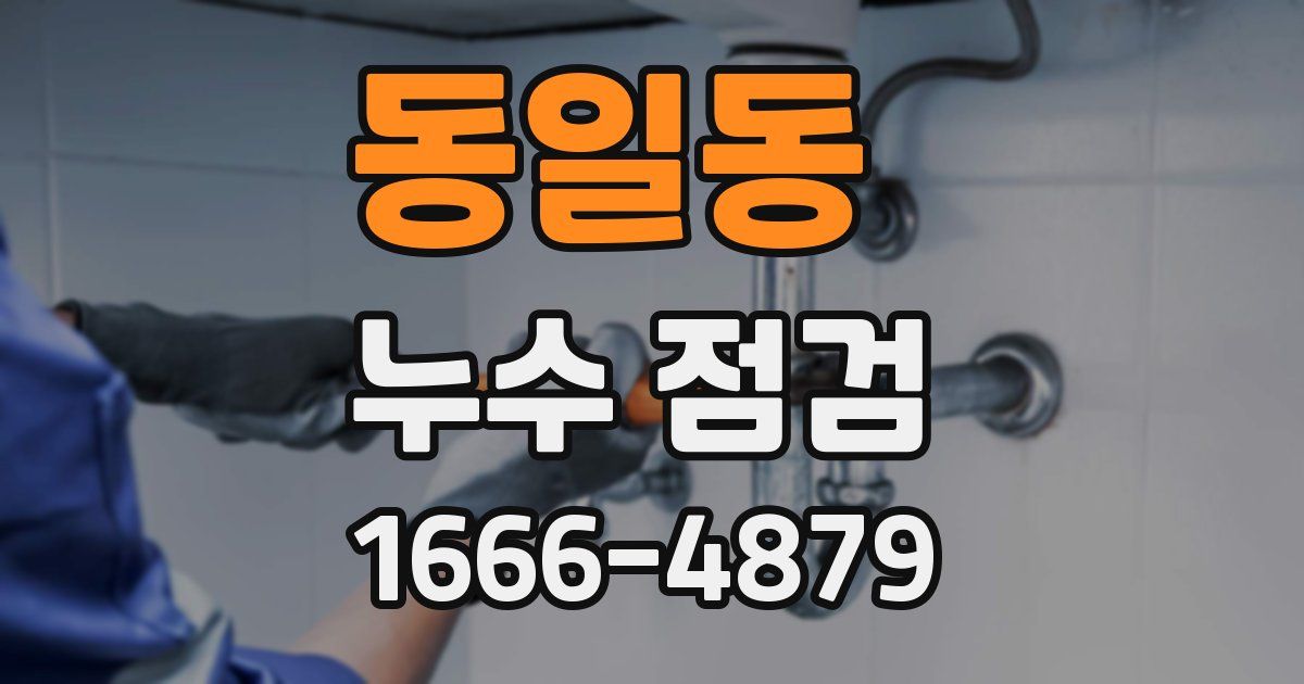 동일동 누수 점검