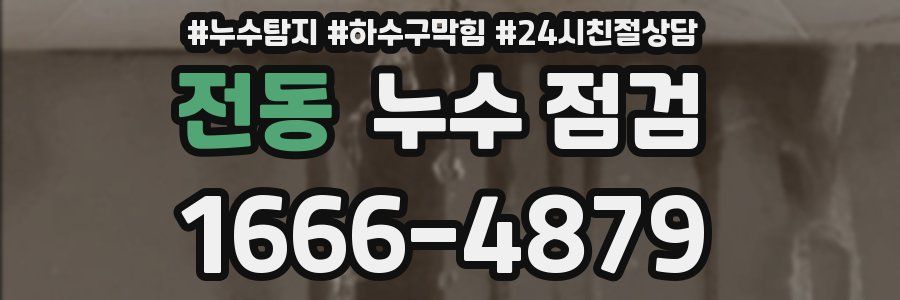 전동 누수 점검