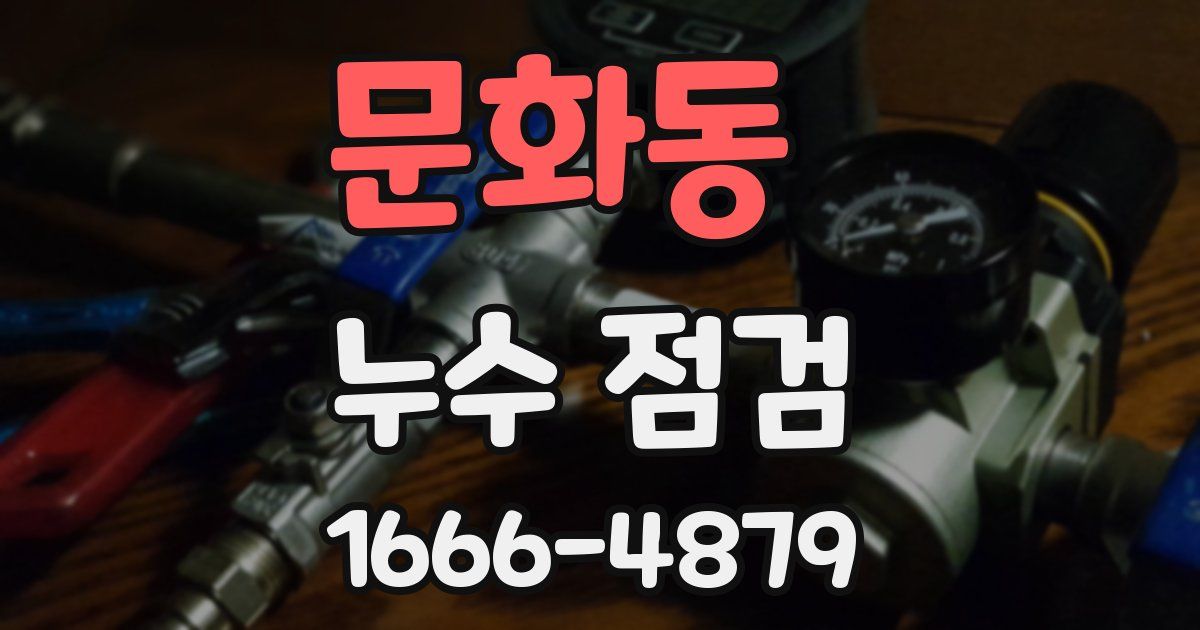 문화동 누수 점검