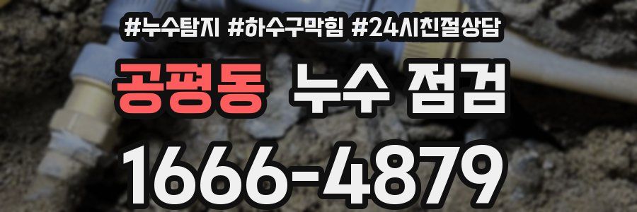 공평동 누수 점검