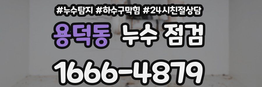 용덕동 누수 점검