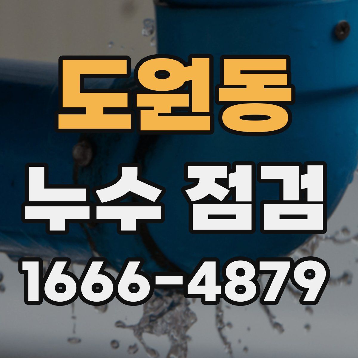 도원동 누수 점검