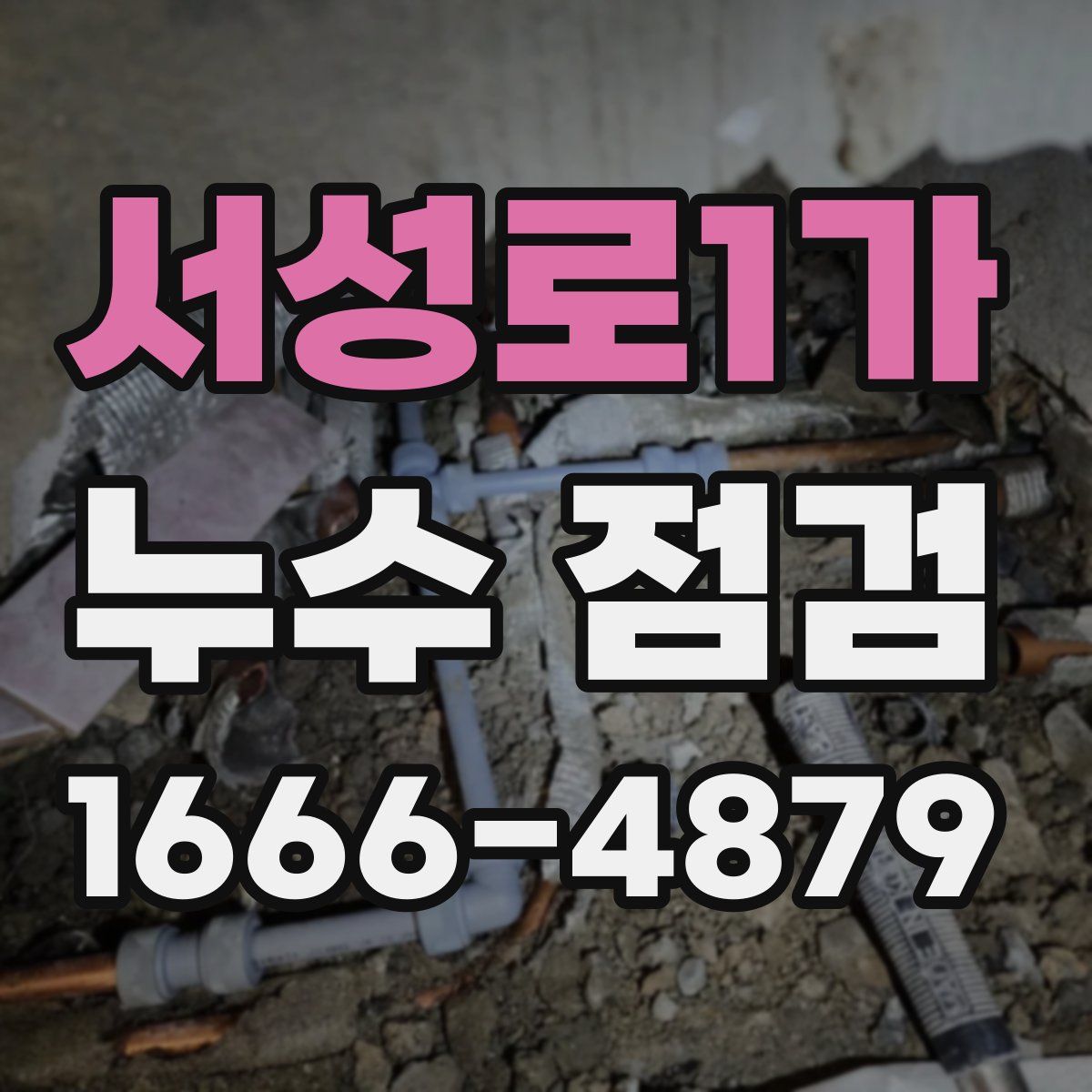 서성로1가 누수 점검
