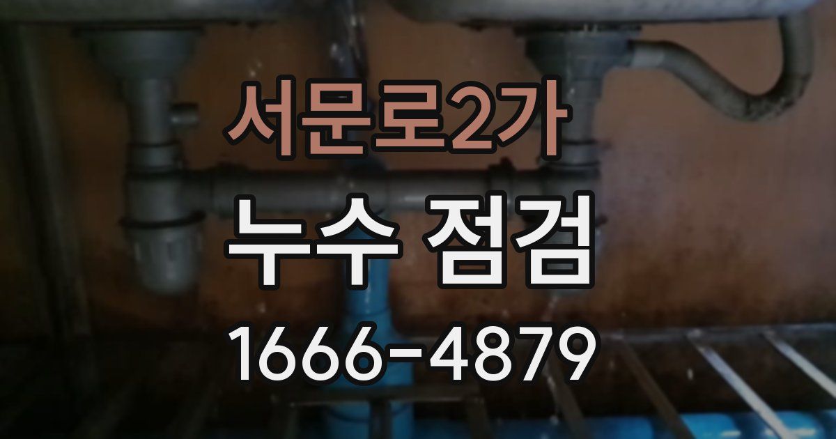서문로2가 누수 점검